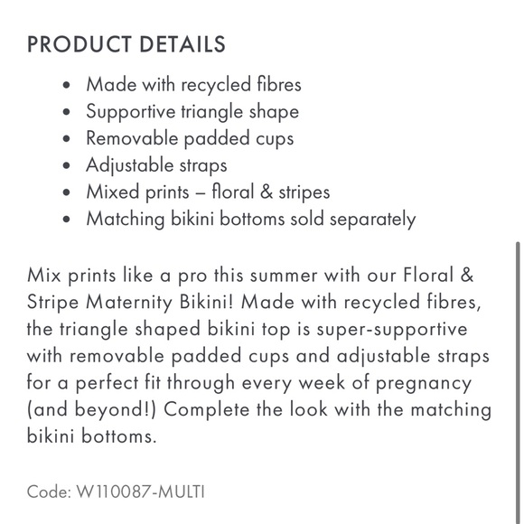 Seraphine maternity bikini set small - Picture 14 of 15